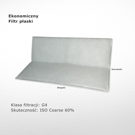 Filtr płaski łamany G4 Iso Coarse 60% 304 x 500 mm
