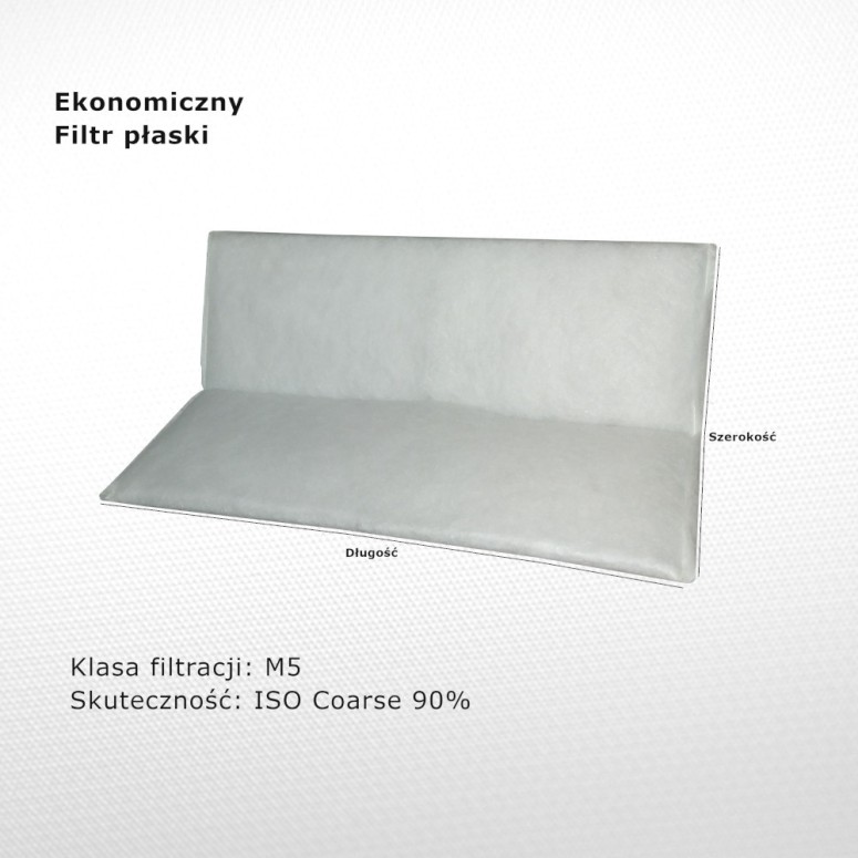 Flat Filter bent M5 Iso Coarse 90% 304 x 500 mm