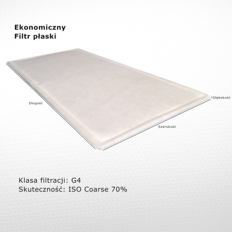 Filtr płaski G4 Iso Coarse 70% 195 x 470 mm
