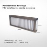 Partition filter G4 EU4 Iso Coarse 70% 370 x 436 x 48 mm metal frame